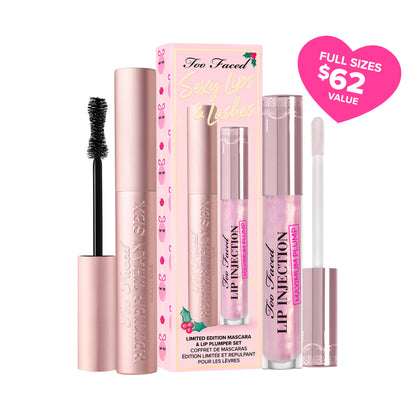 Too Faced Sexy Lips & Lashes Mascara and Lip Plumper Set