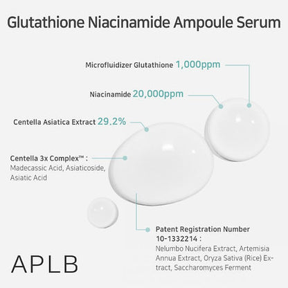 Aplb Glutathione Niacinamide Ampoule Serum 40ml