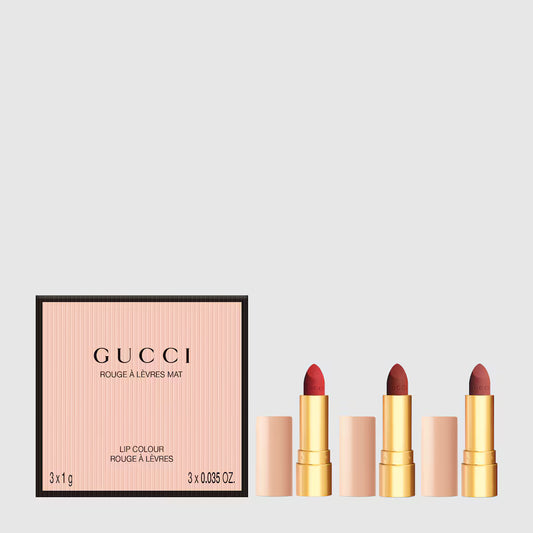 Gucci ROUGE À LÈVRES MAT MINI LIPSTICKS TRIO GIFT SET