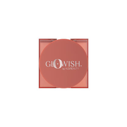 HUDA BEAUTY GloWish Cheeky Vegan Soft Glow Powder Blush (healthy peach)