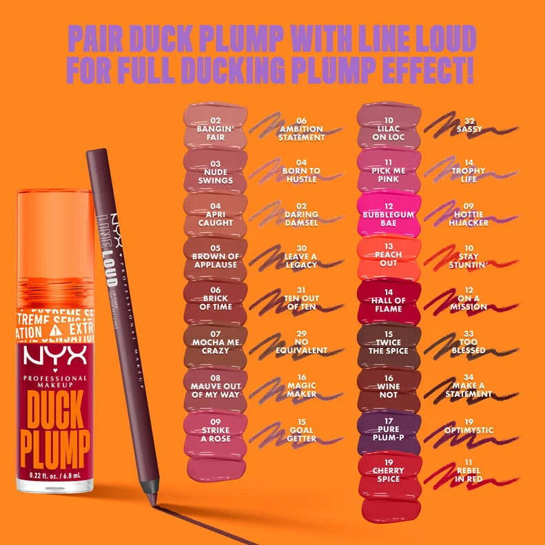 NYX DUCK PLUMP HIGH PIGMENT PLUMPING LIP GLOSS (Nudeswings)