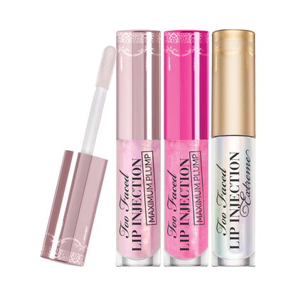 Too Faced Plump & Go Ultimate Travel Plumping Gloss Set - Multi-Color (3 Pcs)