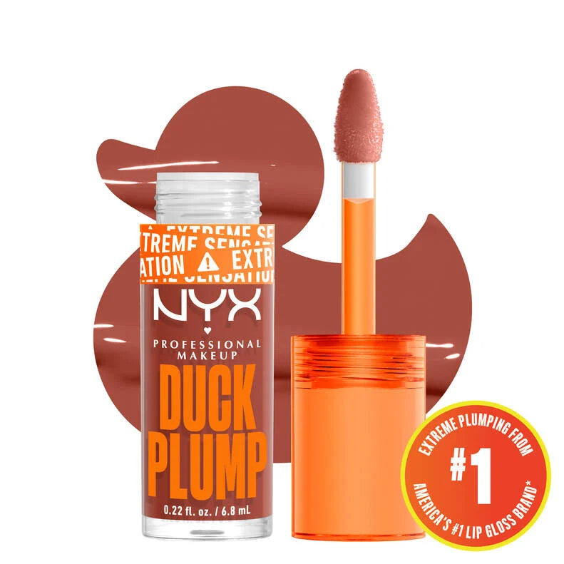 NYX DUCK PLUMP HIGH PIGMENT PLUMPING LIP GLOSS (Brown Of Applause )