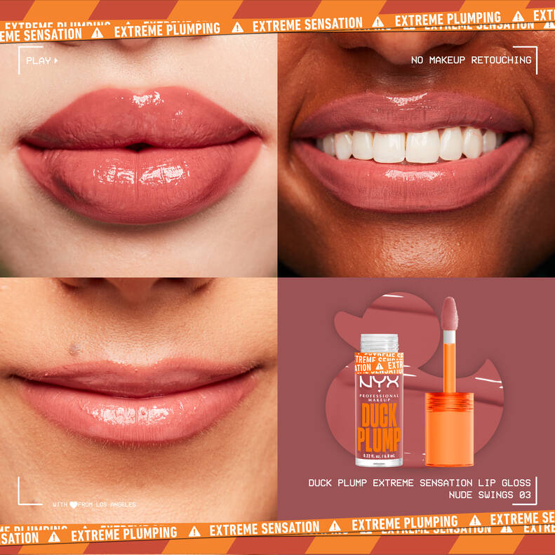NYX DUCK PLUMP HIGH PIGMENT PLUMPING LIP GLOSS (Nudeswings)