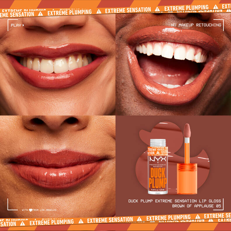 NYX DUCK PLUMP HIGH PIGMENT PLUMPING LIP GLOSS (Brown Of Applause )