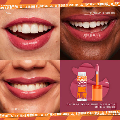 NYX DUCK PLUMP HIGH PIGMENT PLUMPING LIP GLOSS (Strike A Rose)
