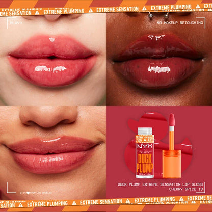 NYX DUCK PLUMP HIGH PIGMENT PLUMPING LIP GLOSS (Cherry spice)