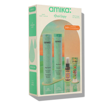 AMIKA T(HAIR)APY REPAIR WASH + CARE SET  610ML