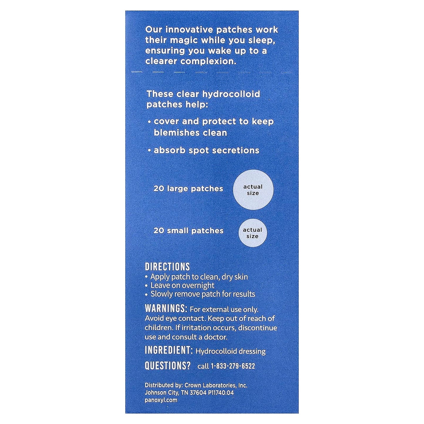 PanOxyl Overnight Spot Patches, 40 Patches