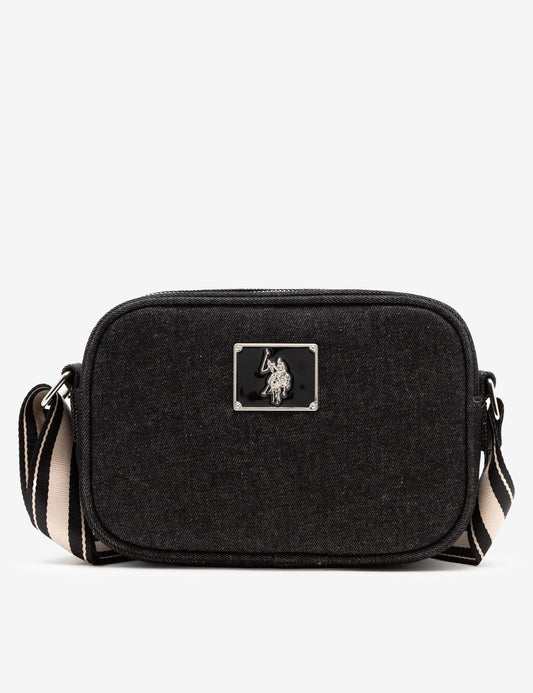US.POLO DENIM CROSSBODY BAG Black