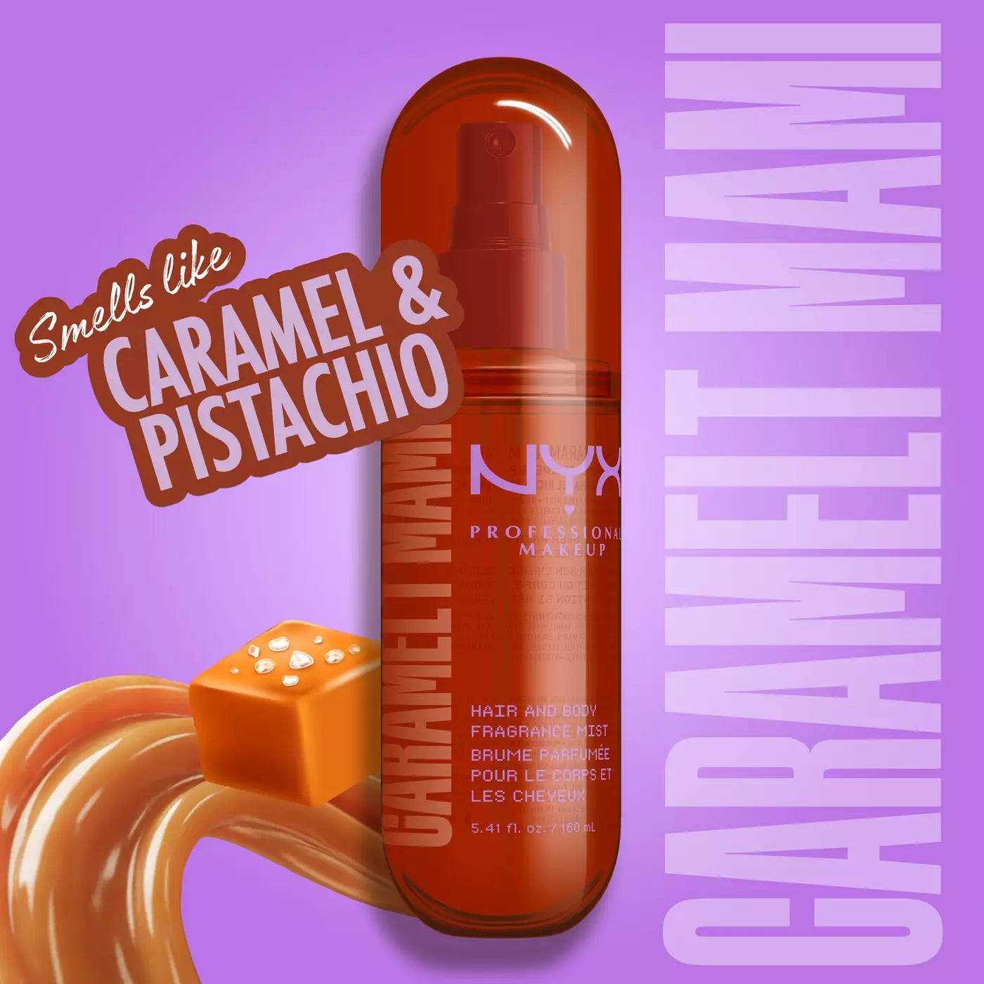 Nyx CARAMELT MAMI HAIR & BODY FRAGRANCE MIST