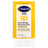 Cetaphil Sheer Mineral Sunscreen Stick, SPF 50, All Skin Types (14 g)