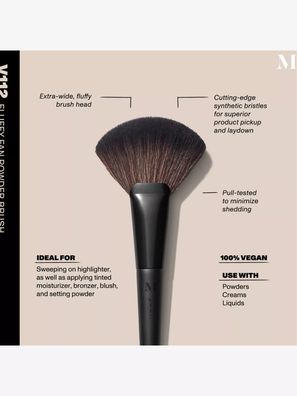MORPHE
V112 Fluffy Fan powder brush