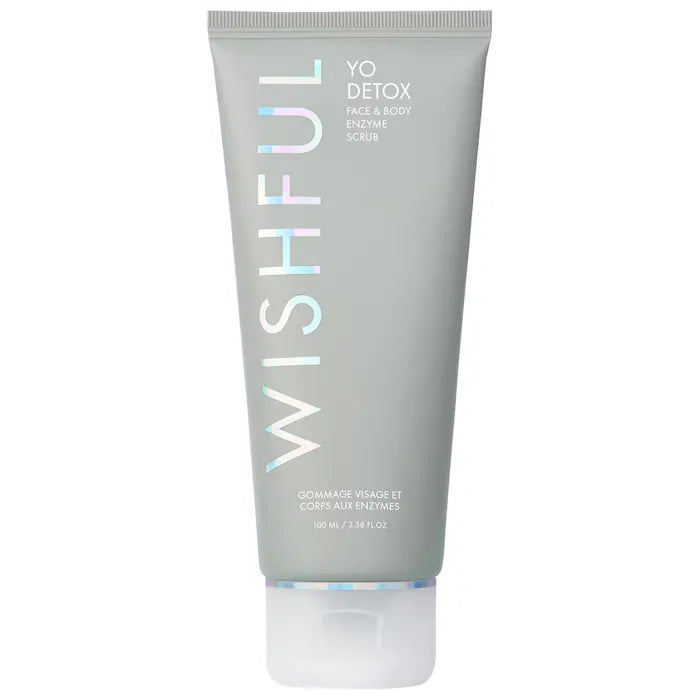 HUDABEAUTY Wishful Yo Detox Charcoal Face &amp; Body Enzyme Scrub