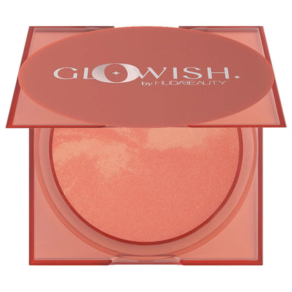 HUDA BEAUTY GloWish Cheeky Vegan Soft Glow Powder Blush (healthy peach)
