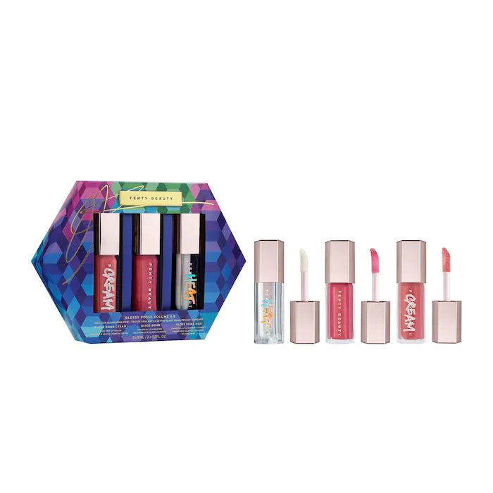 Fenty Beauty by Rihanna Glossy Posse Volume 6.0 Full-Size Gloss Bomb Trio