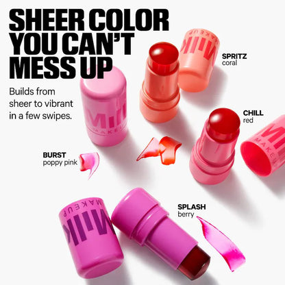 MILK MAKEUP Cooling Water Jelly Tint Lip + Cheek Blush Stain (Burst)