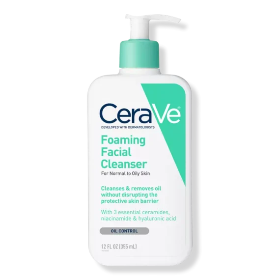 CeraVeFoaming Facial Cleanser for Balanced to Oily Skin 355 ml