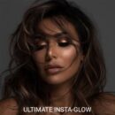 Huda Beauty 3D Cream & Powder Highlighter Palette, Insta Glow, Matte & Dewy Finish, Highly-Pigmented | Shade - Bronze Sands