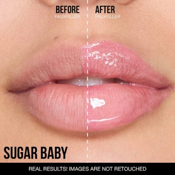 HUDA BEAUTY
Faux Filler Shiny Non-Sticky Lip Gloss (Sugar baby)