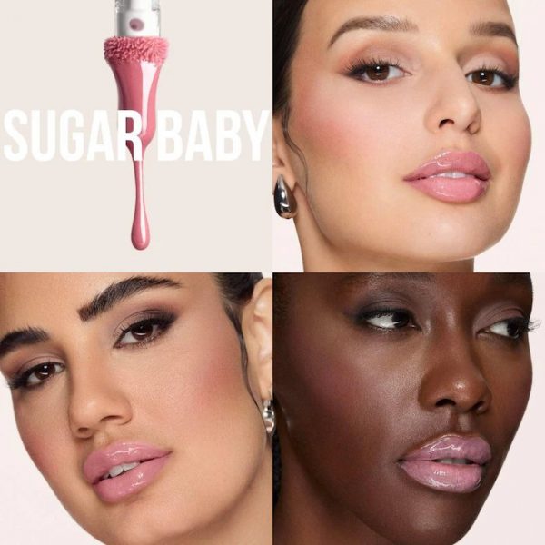 HUDA BEAUTY
Faux Filler Shiny Non-Sticky Lip Gloss (Sugar baby)