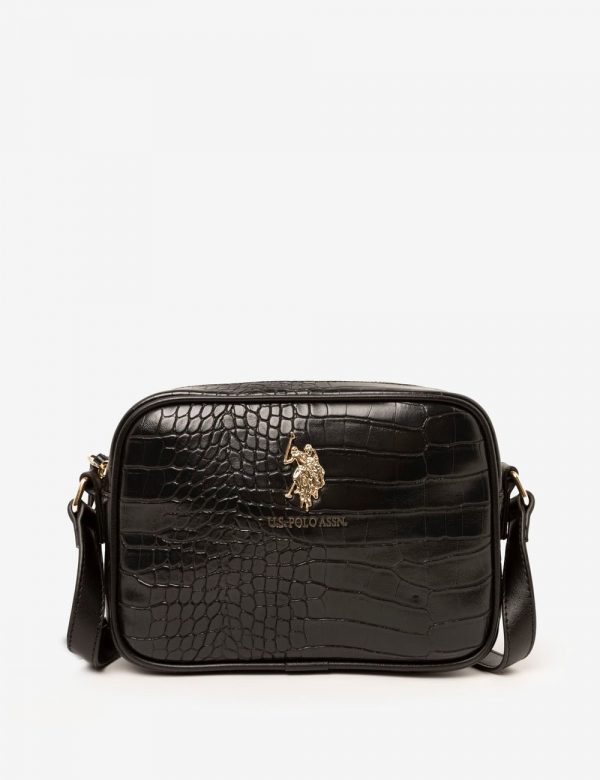 U.S. POLO CROCODILE EMBOSSED CROSSBODY BAG