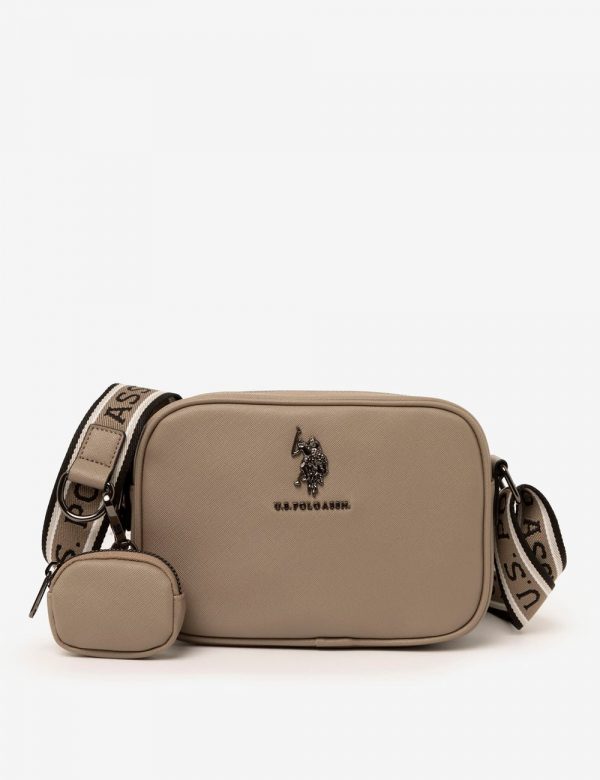 U.S. POLO CLASSIC ZIP CROSSBODY BAG WITH POUCH