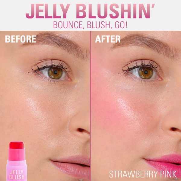 Makeup Revolution  Jelly Blush Stick Lip And Cheek Stain (strawberry)