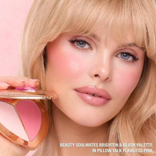 Charlotte Tilbury Pillow Talk Beauty Soulmates Airbrush Blush Powder Palette