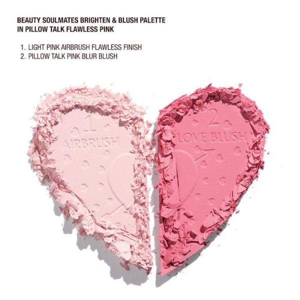 Charlotte Tilbury Pillow Talk Beauty Soulmates Airbrush Blush Powder Palette