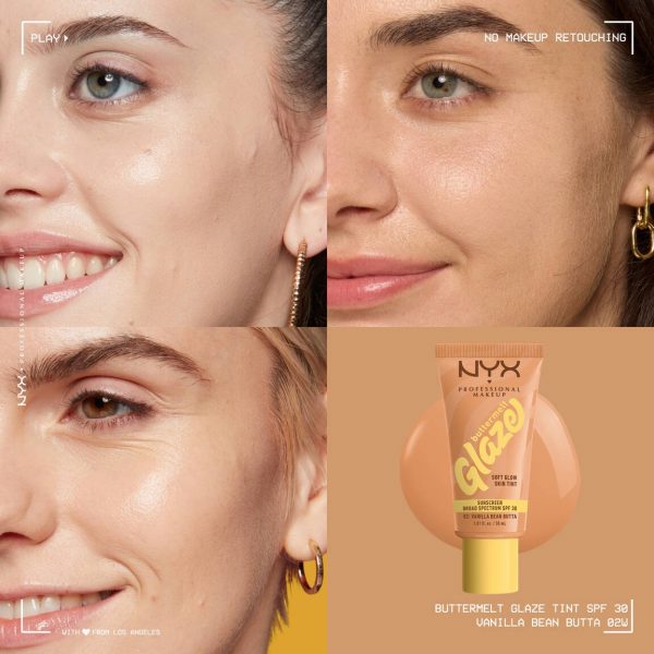 Nyx BUTTERMELT GLAZE SOFT GLOW SKIN TINT SPF 30 (02 Vanilla Bean Butta)
