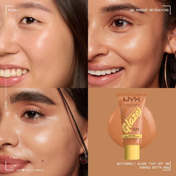 Nyx BUTTERMELT GLAZE SOFT GLOW SKIN TINT SPF 30 (03 Cashew Butta)