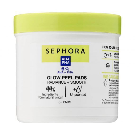 SEPHORA COLLECTION 
Glow Peel Pads with AHA + PHA