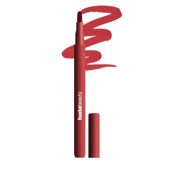Huda Beauty Lip Contour Lip Stain For 12-Hour Wear (Cherry Red)