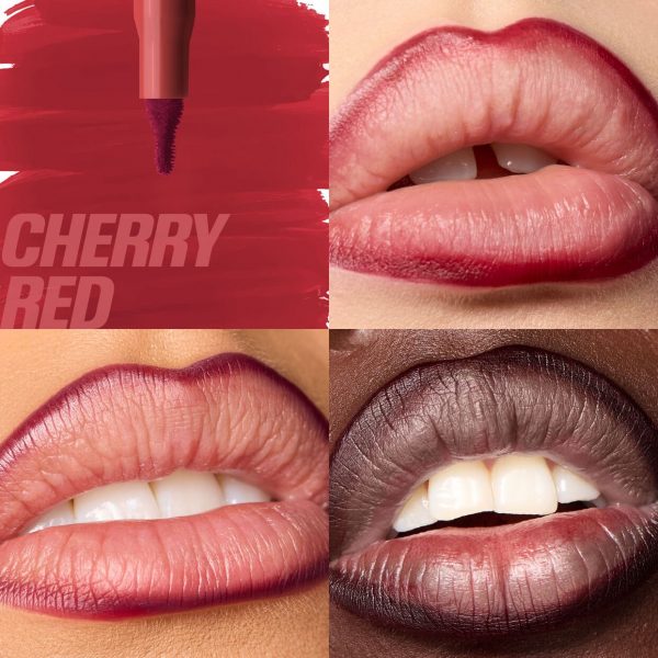 Huda Beauty Lip Contour Lip Stain For 12-Hour Wear (Cherry Red)