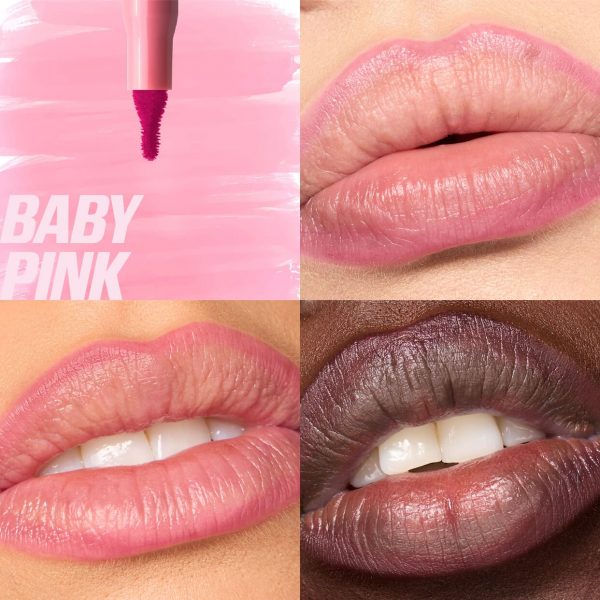 Huda Beauty Lip Contour Lip Stain For 12-Hour Wear (Baby Pink)