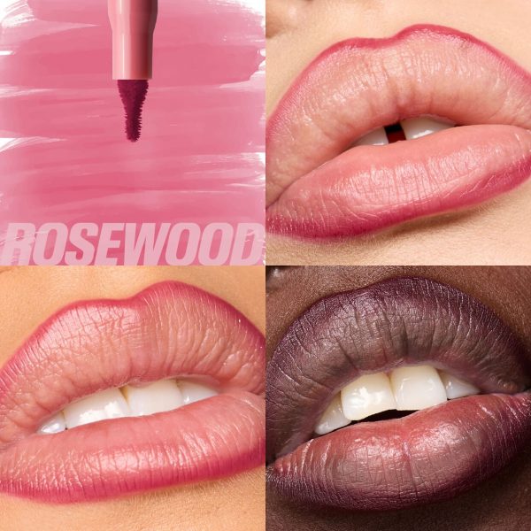Huda Beauty Lip Contour Lip Stain For 12-Hour Wear (Rosewood)