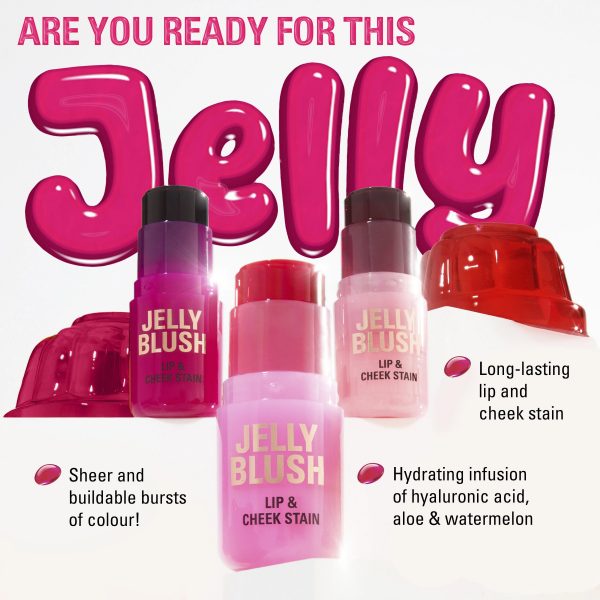 Makeup Revolution  
Jelly Blush Stick Lip And Cheek Stain (cherry )