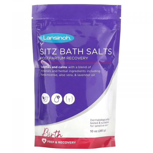 Lansinoh Sitz Bath Salts, Pospartum Recovery,  (283 g)