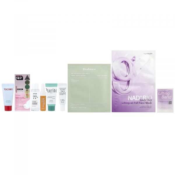 iHerb, Korean Glow Up Beauty Bag, 8 Piece Set
