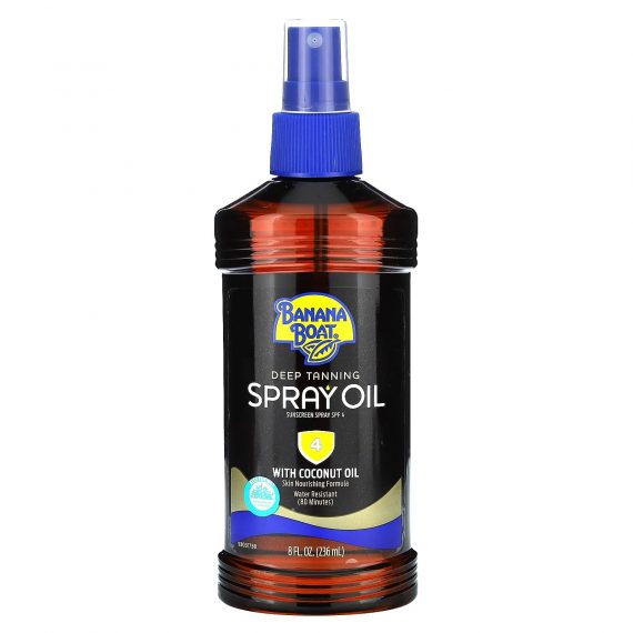 Banana Boat
Deep Tanning Spray Oil with Coconut Oil, SPF 4 (236 ml)