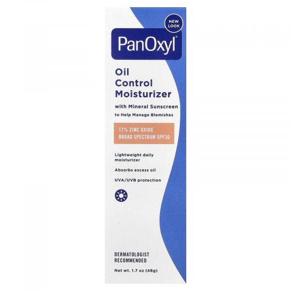 PanOxyl
Oil Control Moisturiser, SPF30, (48 g)