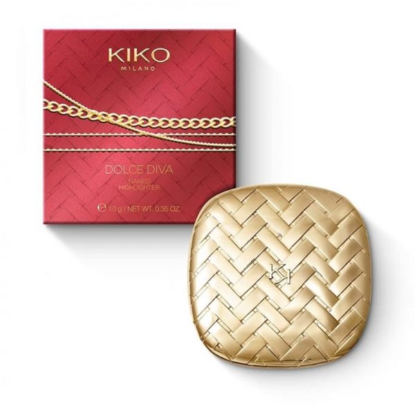 KIKO MILANO Dolce Diva Baked Highlighter - 01 Lively Champagne