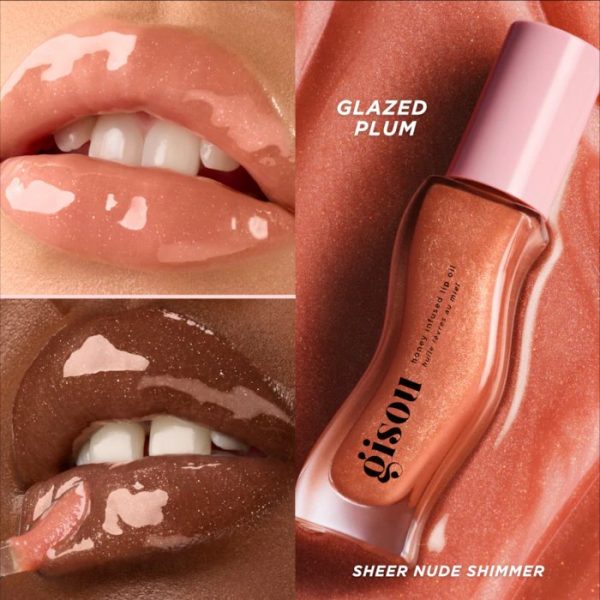 Gisou Honey Infused Hydrating Lip Oil (Glazed Plum)