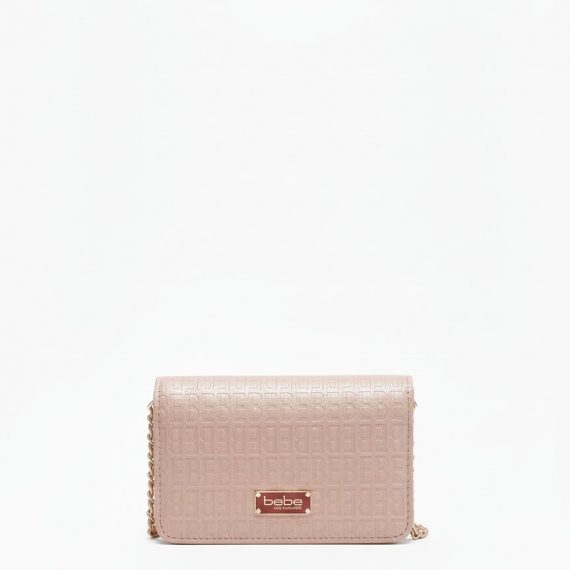 Bebe Blush Crossbody Bag with Gold Chain