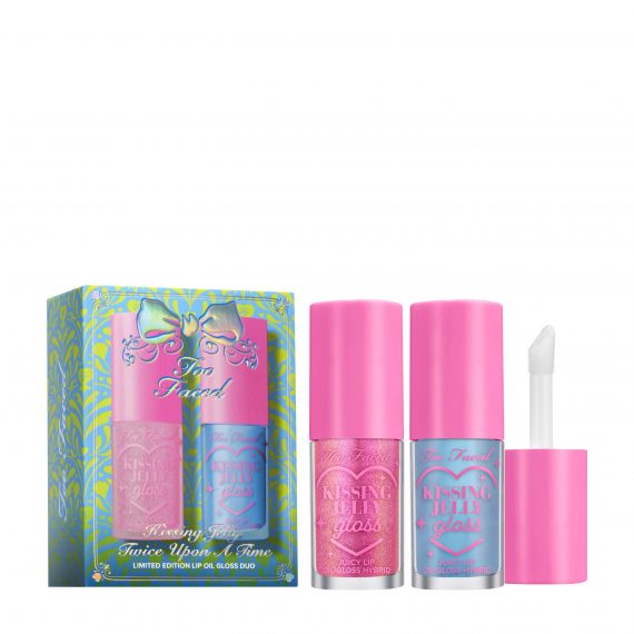 Too Faced Kissing Jelly Twice Upon A Time Limited Edition Lip Oil Gloss Duo
