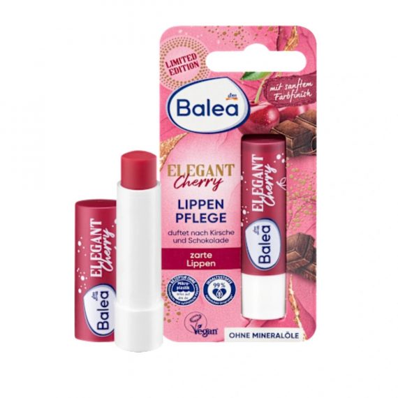Balea Elegant Cherry lip balm, 4.8 g