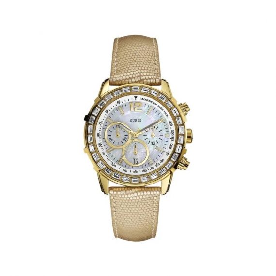 Guess Chronograph Ladies Gold Watch