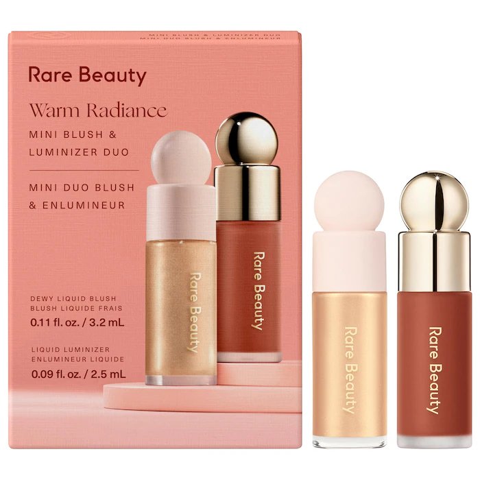 Rare Beauty by Selena Gomez
Mini Warm Radiance Blush & Luminizer Duo Makeup Gift Set